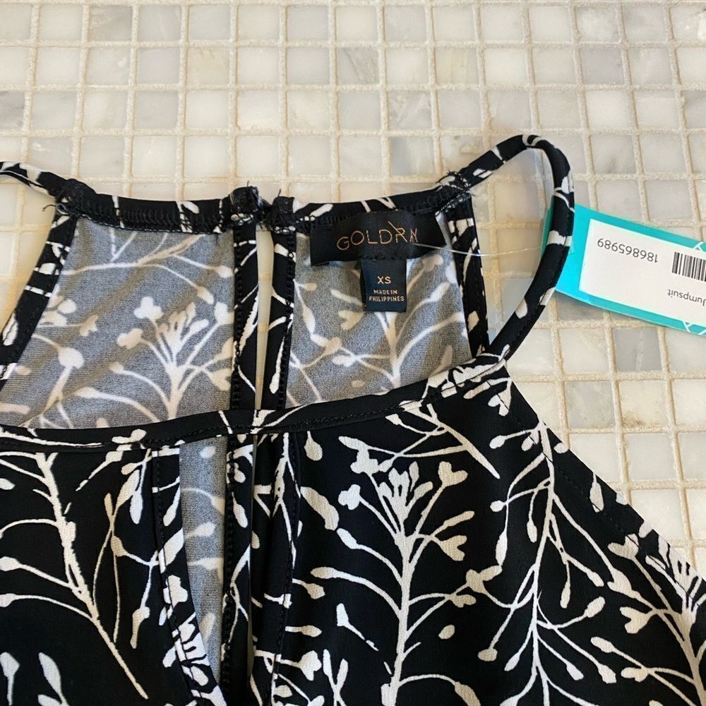 Goldray NWT Black White Jumpsuit - Picture 10 of 10